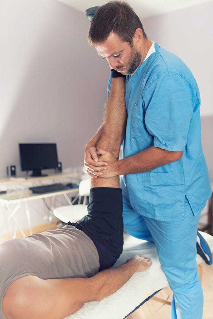 Physiotherapist Working With Patient Leg – Kinfolk Crafts